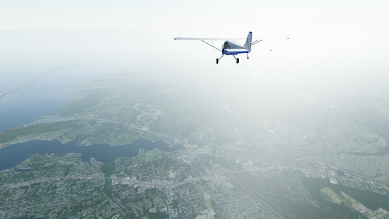 Jump plane high above Ocean County